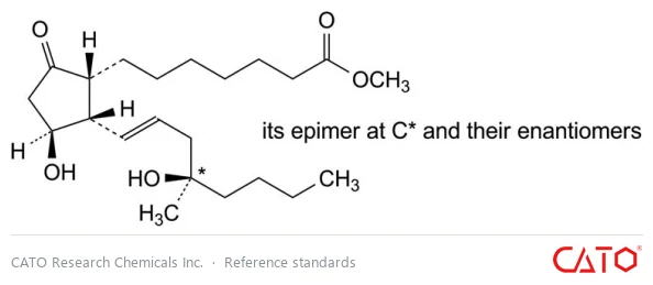 Chemical structure of Misoprostol EP Impurity A (mixture of isomers)