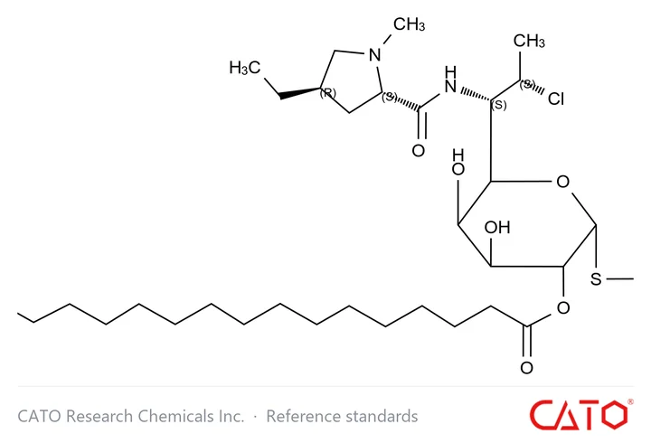 Chemical structure of Clindamycin B Palmitate