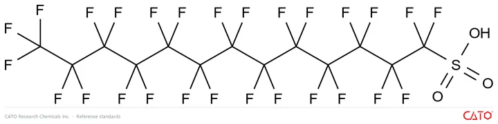 Chemical structure of Perfluorotridecanesulfonic acid