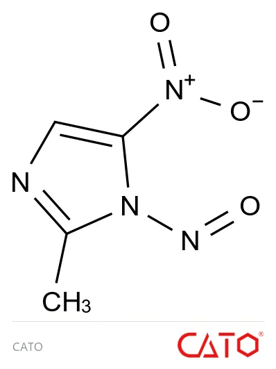 Chemical structure of 2-Methyl-5-nitro-1-nitroso-1H-imidazole