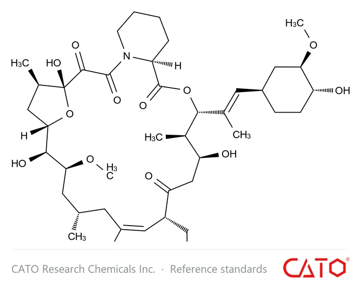 Chemical structure of Desmethyl Tacrolimus