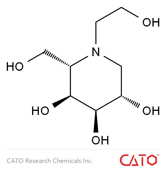 Chemical structure of Miglitol Impurity C, CAS 1550201-56-3