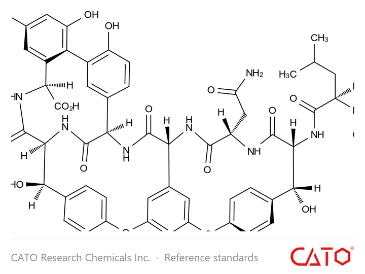 Chemical structure of Vancomycin EP Impurity H
