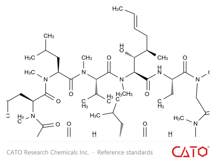 Chemical structure of Ciclosporin EP Impurity D