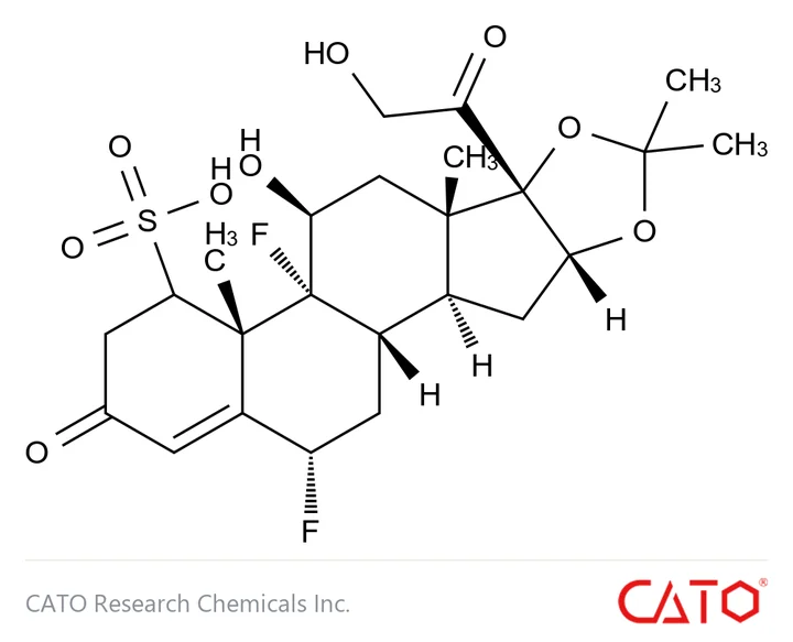 Chemical structure of Fluocinolone Acetonide Impurity 17
