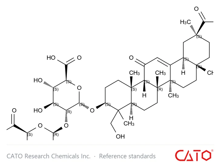 Chemical structure of Ammonium Glycyrrhizate Impurity B
