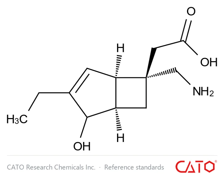 Chemical structure of Mirogabalin impurity 68
