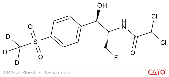 Chemical structure of Florfenicol-d3