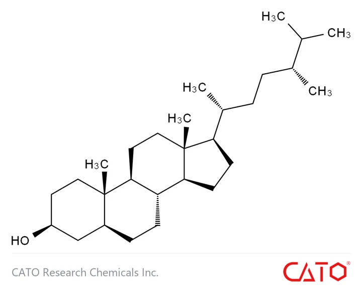 Chemical structure of Campestanol, CAS 474-60-2