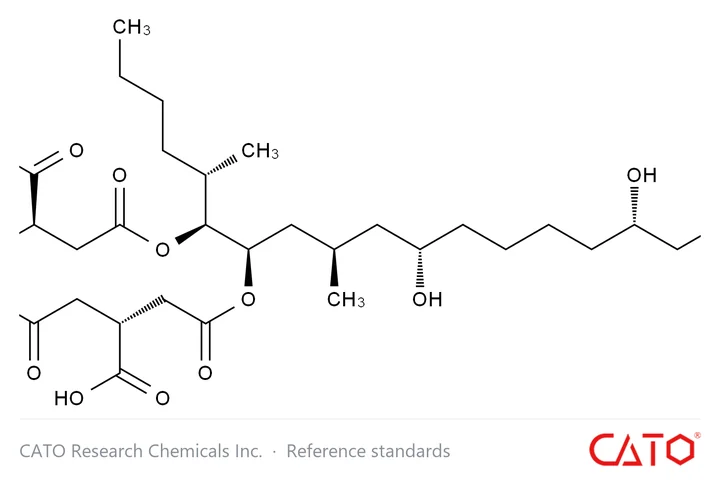 Chemical structure of Fumonisin B1