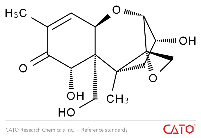 Chemical structure of Deoxynivalenol